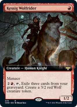 Image for Kessig Wolfrider (Extended Art) (379) [Innistrad: Crimson Vow] - Magic: The Gathering