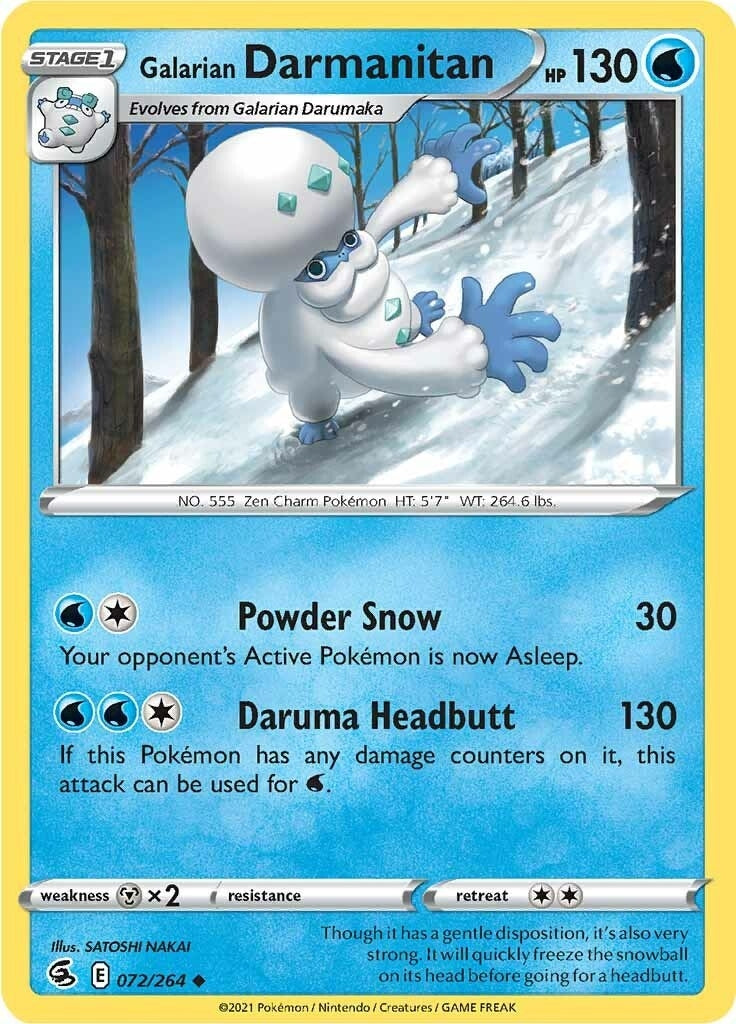 Image for Galarian Darmanitan (072/264) [SWSH08: Fusion Strike] - Pokemon