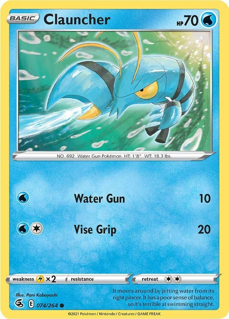 Image for Clauncher (074/264) [SWSH08: Fusion Strike] - Pokemon