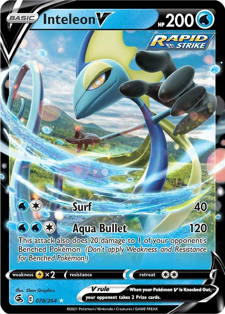 Image for Inteleon V (078/264) [SWSH08: Fusion Strike] - Pokemon