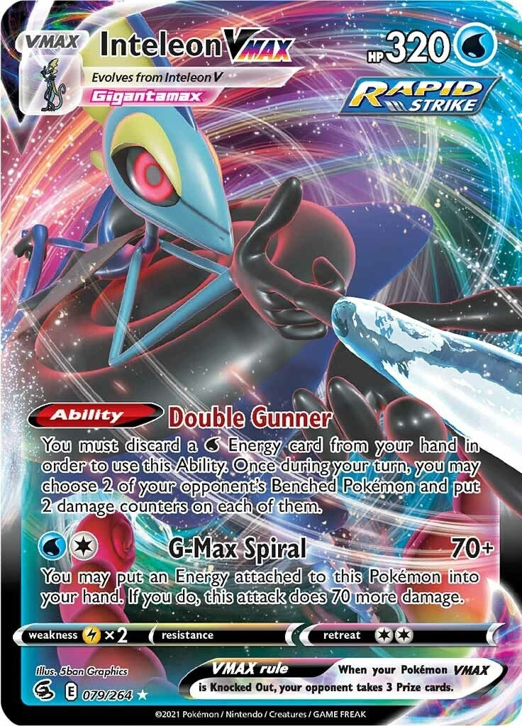 Image for Inteleon VMAX (079/264) [SWSH08: Fusion Strike] - Pokemon