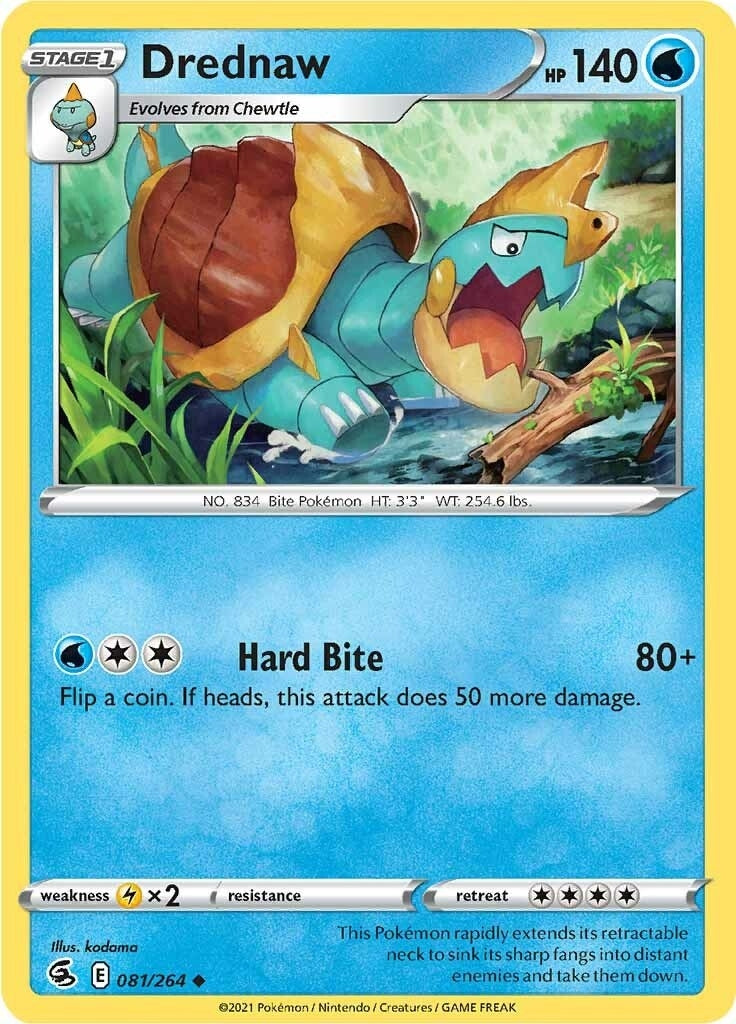 Image for Drednaw (081/264) [SWSH08: Fusion Strike] - Pokemon