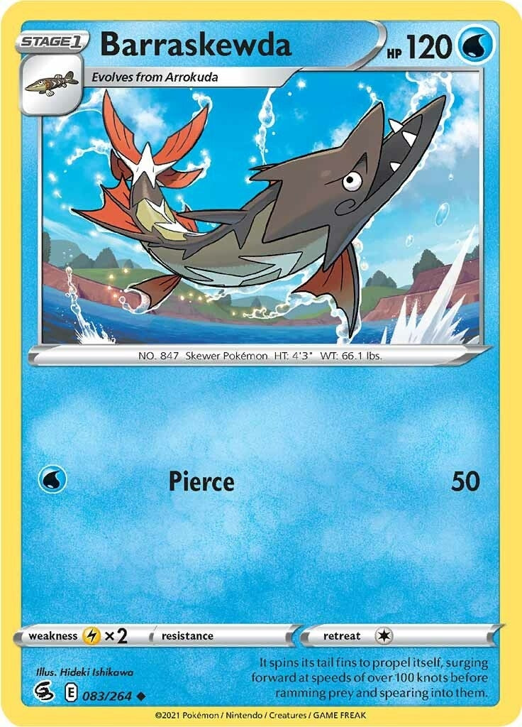Image for Barraskewda (083/264) [SWSH08: Fusion Strike] - Pokemon