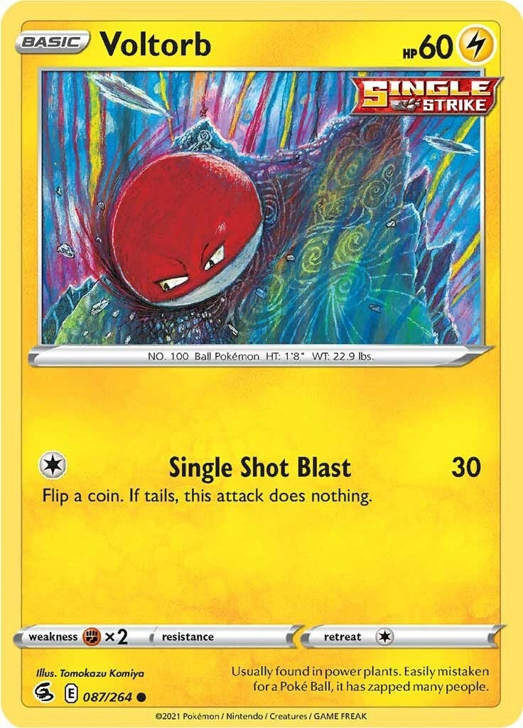 Image for Voltorb (087/264) [SWSH08: Fusion Strike] - Pokemon