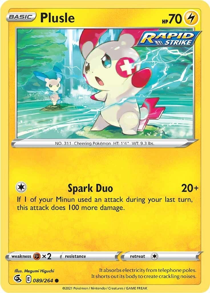 Image for Plusle (089/264) [SWSH08: Fusion Strike] - Pokemon