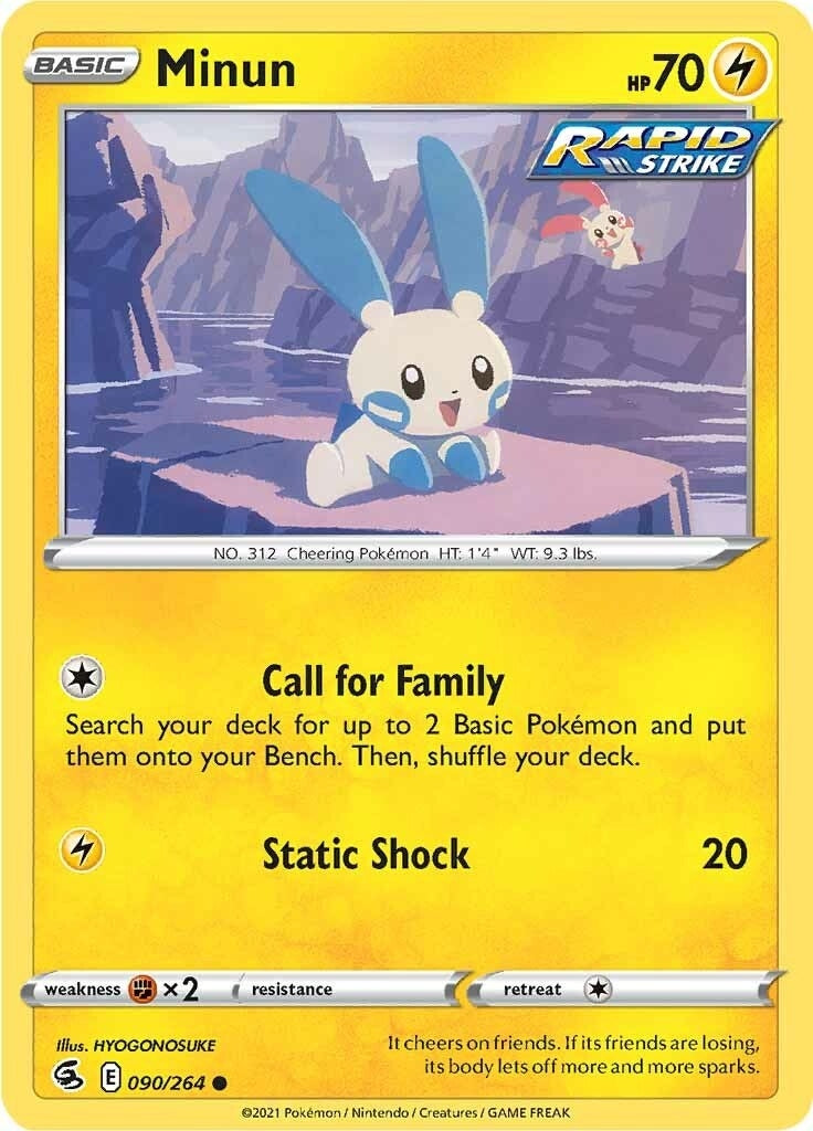 Image for Minun (090/264) [SWSH08: Fusion Strike] - Pokemon