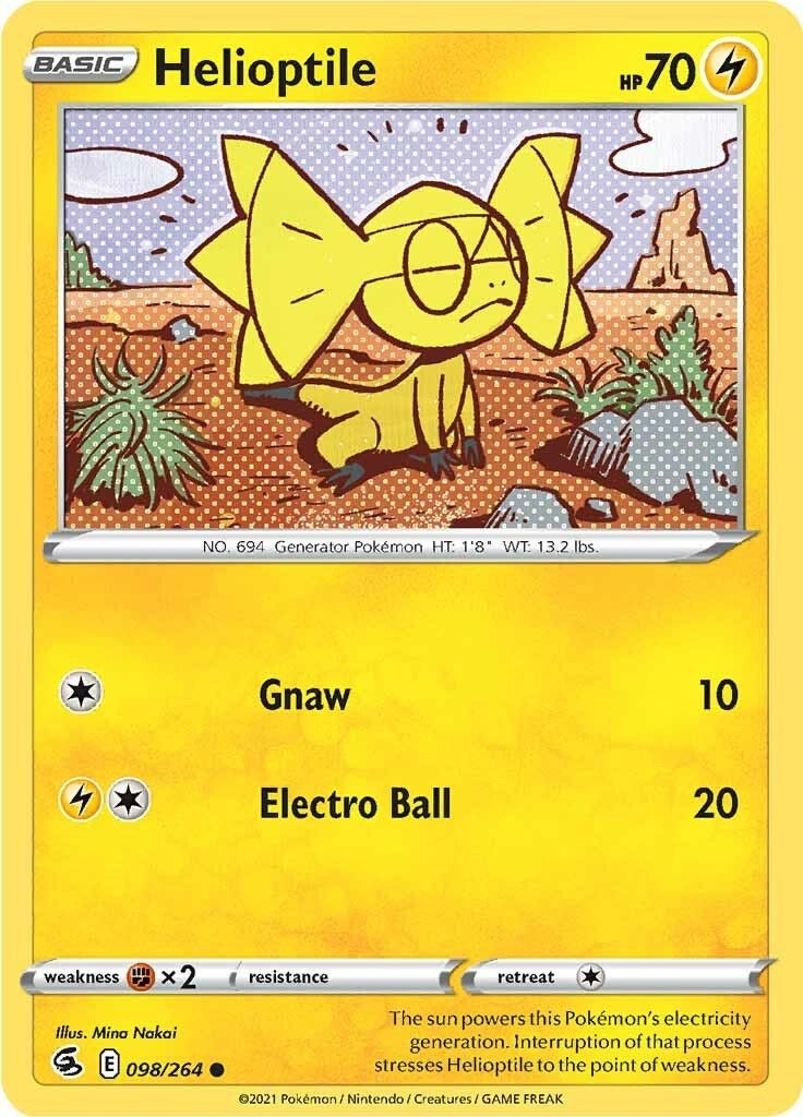 Image for Helioptile (098/264) [SWSH08: Fusion Strike] - Pokemon