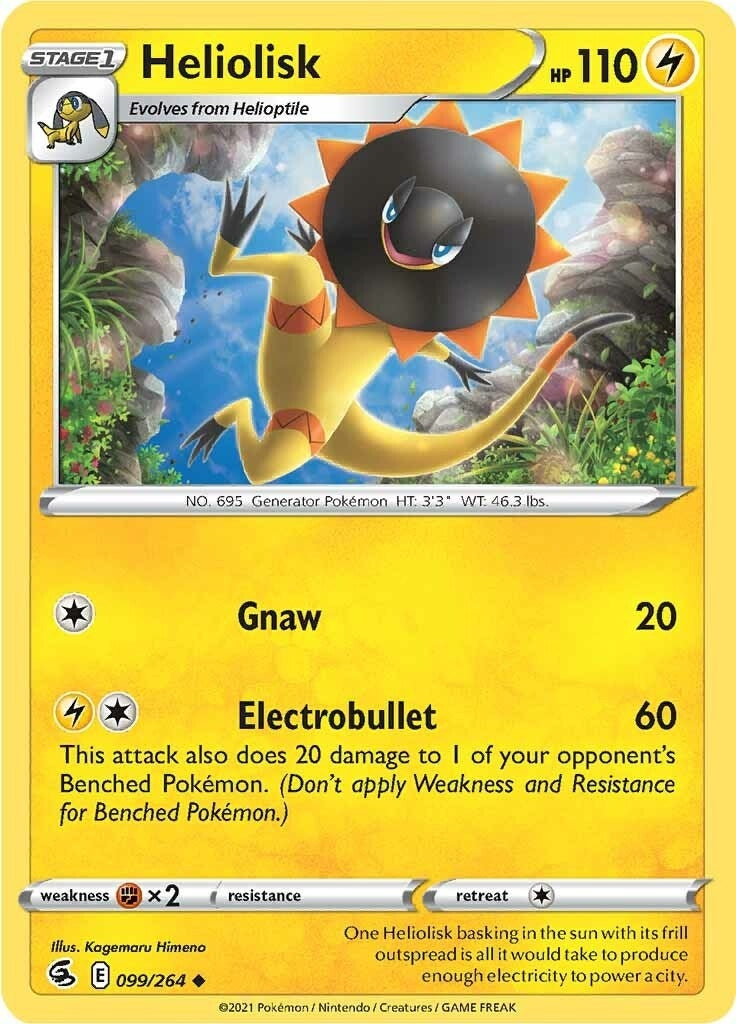 Image for Heliolisk (099/264) [SWSH08: Fusion Strike] - Pokemon