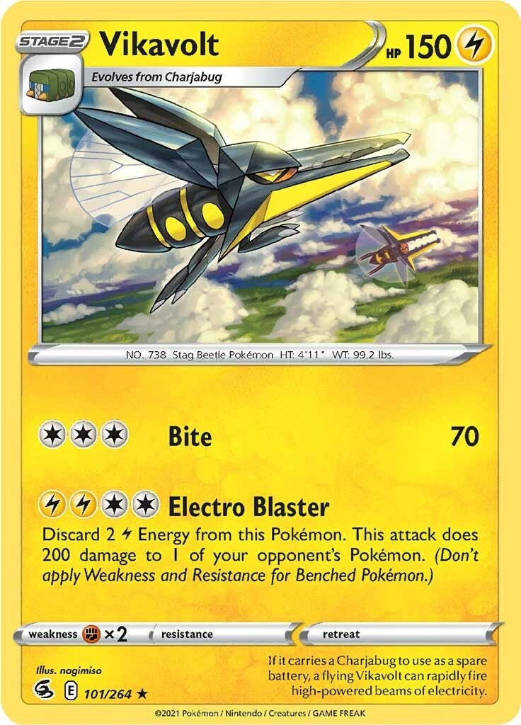 Image for Vikavolt (101/264) [SWSH08: Fusion Strike] - Pokemon