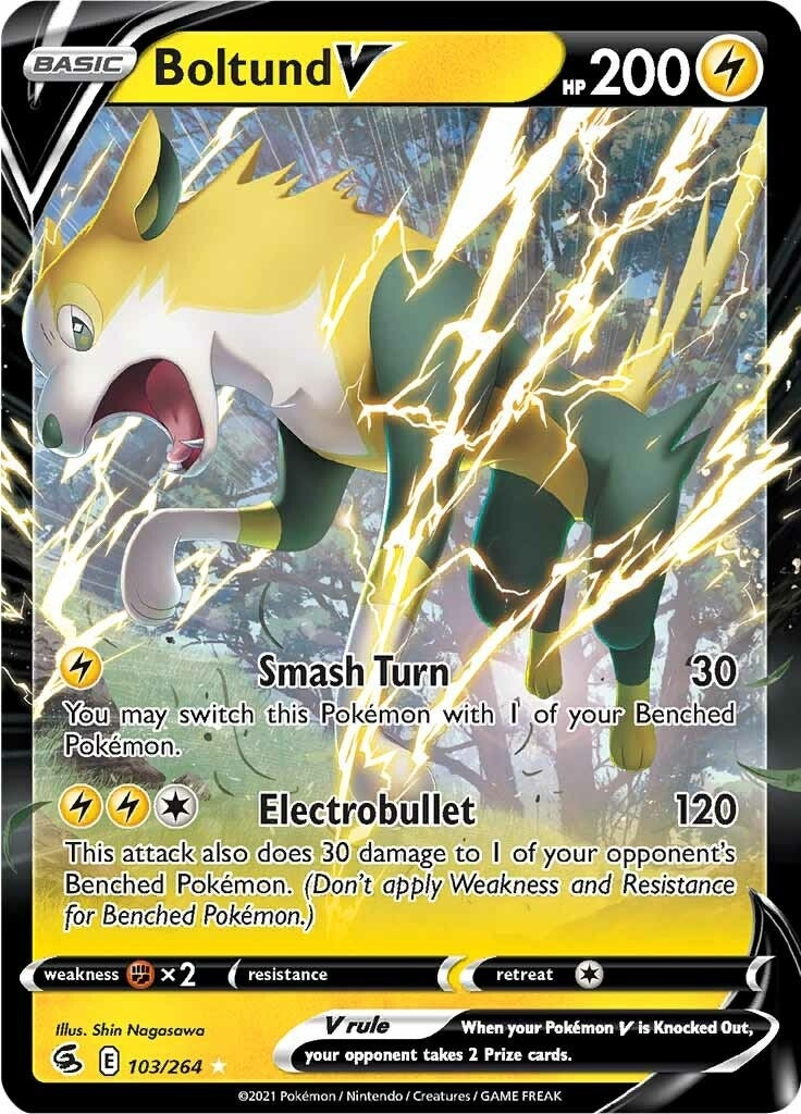 Image for Boltund V (103/264) [SWSH08: Fusion Strike] - Pokemon