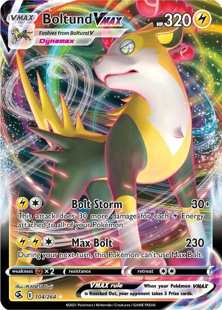 Image for Boltund VMAX (104/264) [SWSH08: Fusion Strike] - Pokemon