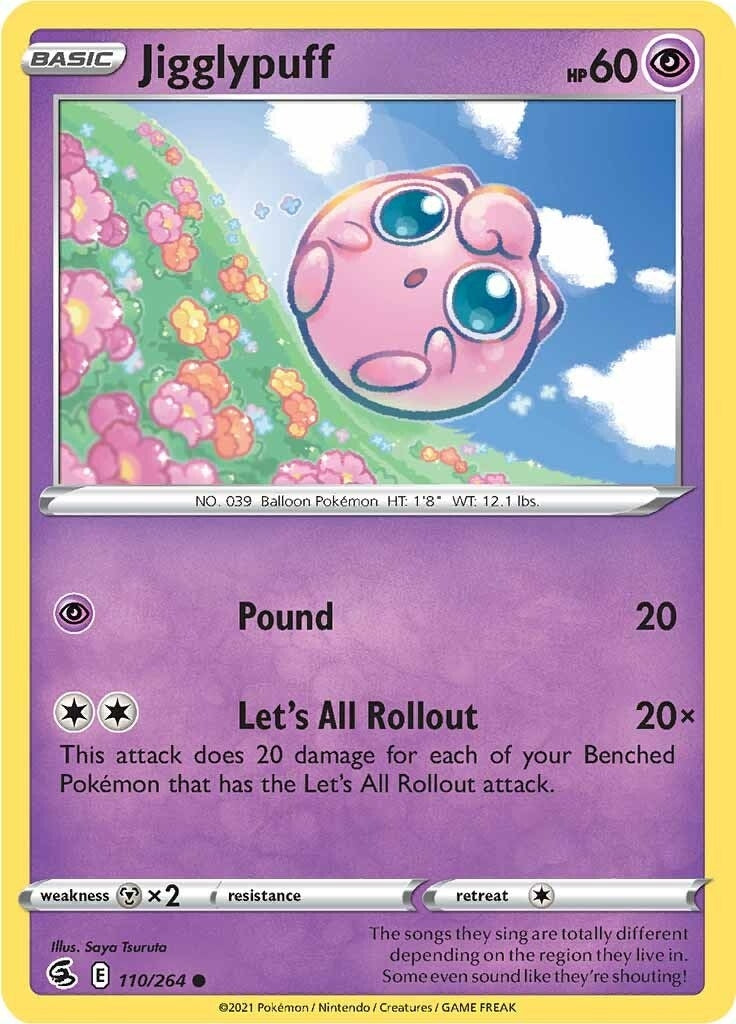 Image for Jigglypuff (110/264) [SWSH08: Fusion Strike] - Pokemon