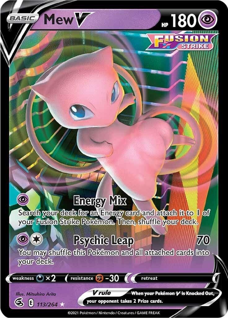 Image for Mew V (113/264) [SWSH08: Fusion Strike] - Pokemon