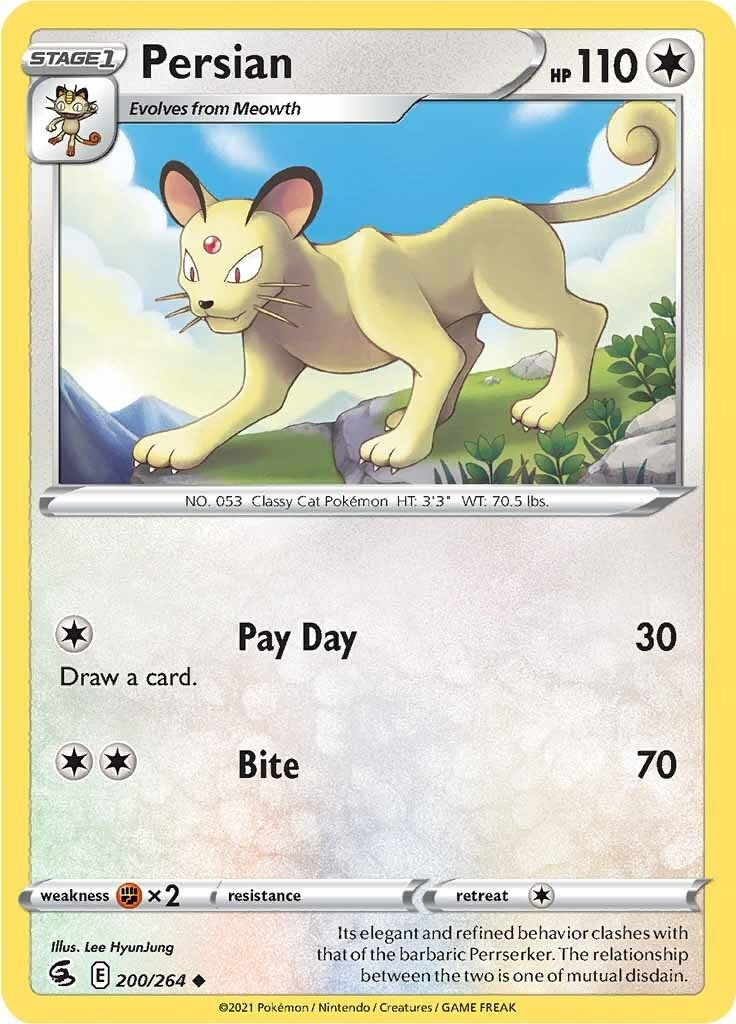 Image for Persian (200/264) [SWSH08: Fusion Strike] - Pokemon