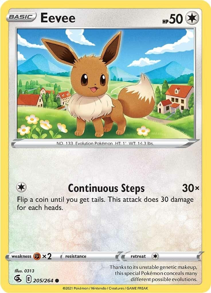 Image for Eevee (205/264) [SWSH08: Fusion Strike] - Pokemon