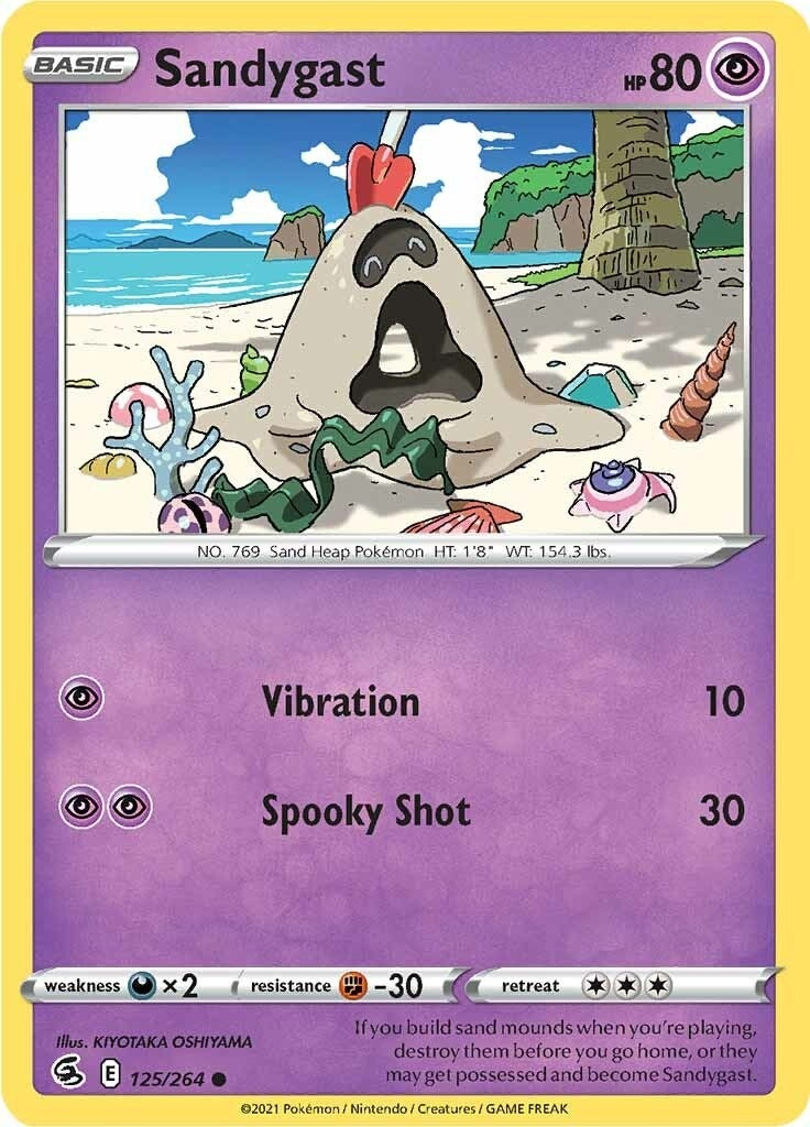 Image for Sandygast (125/264) [SWSH08: Fusion Strike] - Pokemon
