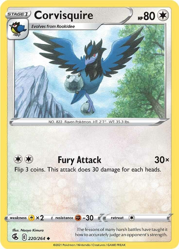 Image for Corvisquire (220/264) [SWSH08: Fusion Strike] - Pokemon