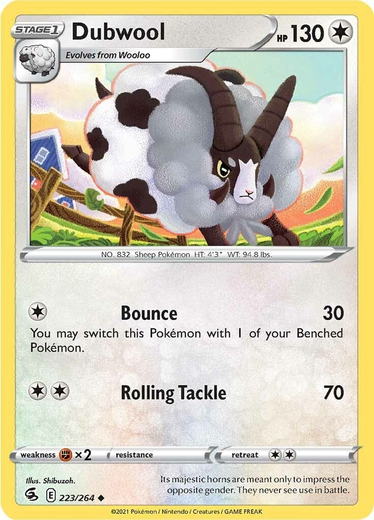 Dubwool (223/264) [SWSH08: Fusion Strike]