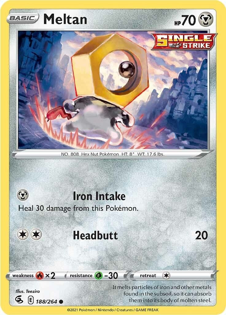 Image for Meltan (188/264) [SWSH08: Fusion Strike] - Pokemon