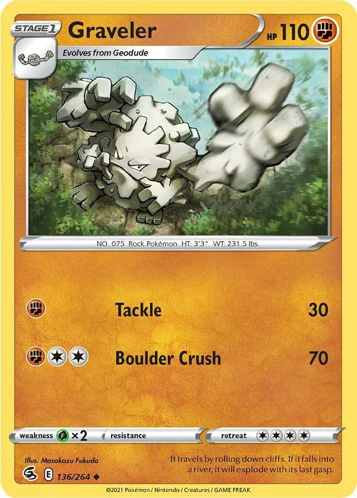 Graveler (136/264) [SWSH08: Fusion Strike]