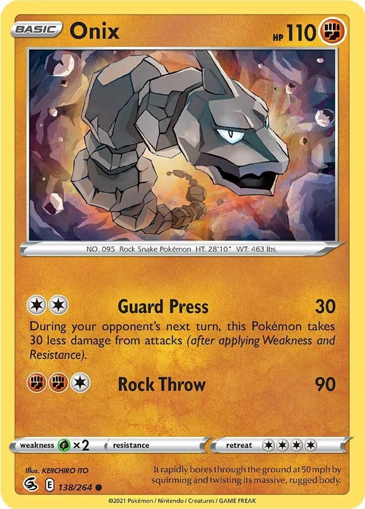 Image for Onix (138/264) [SWSH08: Fusion Strike] - Pokemon