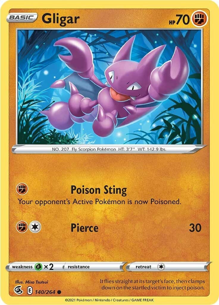 Image for Gligar (140/264) [SWSH08: Fusion Strike] - Pokemon