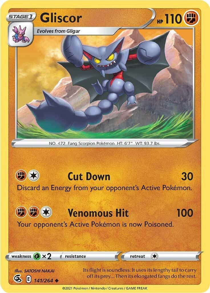 Image for Gliscor (141/264) [SWSH08: Fusion Strike] - Pokemon