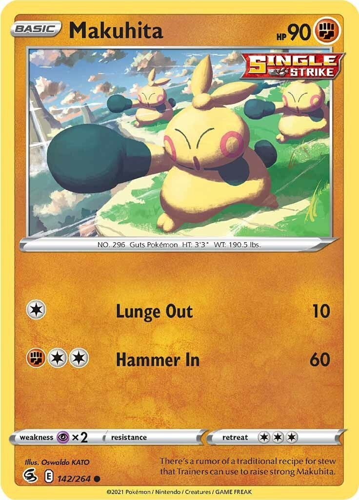 Image for Makuhita (142/264) [SWSH08: Fusion Strike] - Pokemon