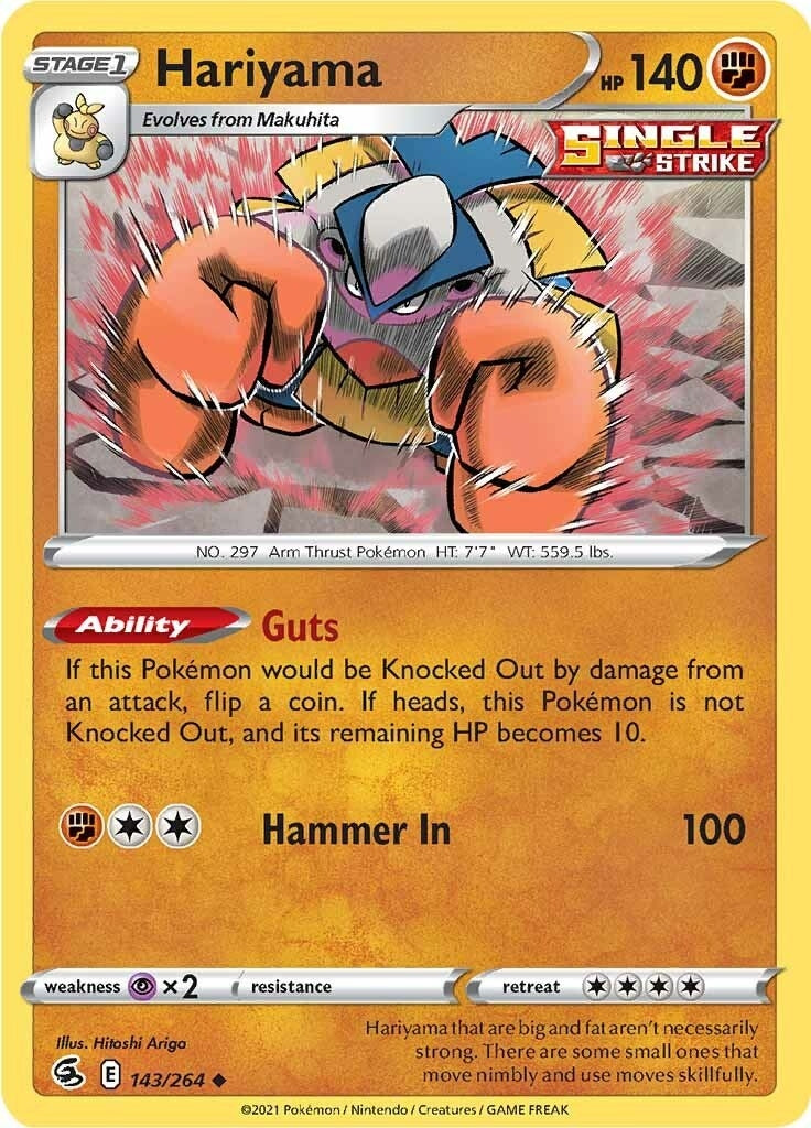 Image for Hariyama (143/264) [SWSH08: Fusion Strike] - Pokemon