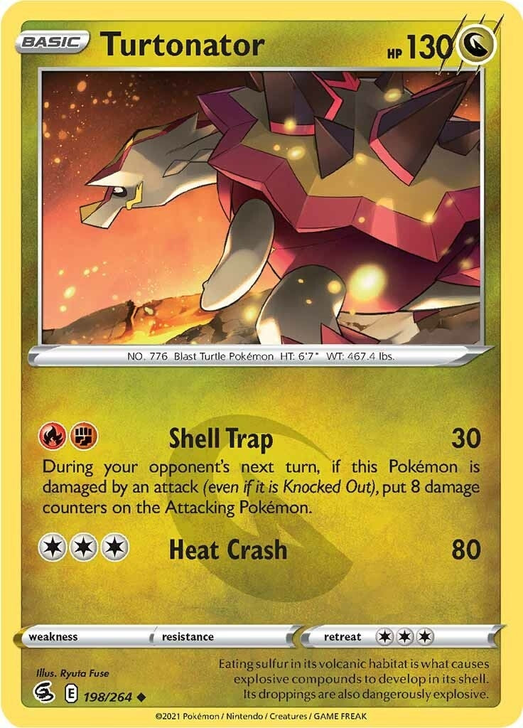 Image for Turtonator (198/264) [SWSH08: Fusion Strike] - Pokemon