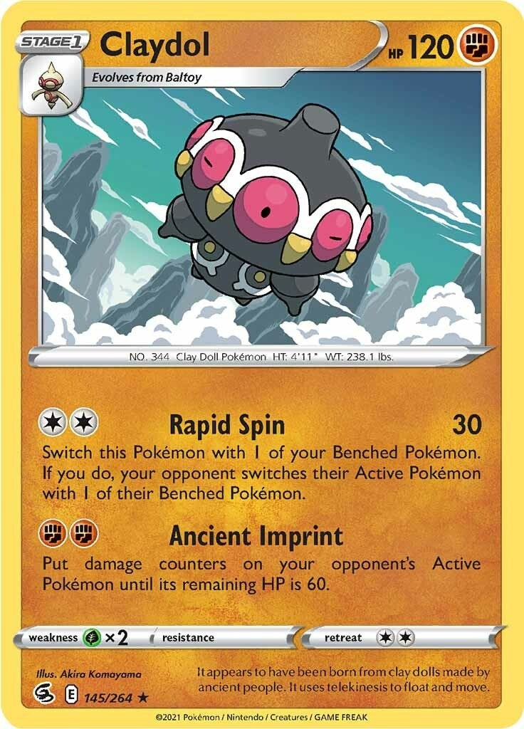 Image for Claydol (145/264) [SWSH08: Fusion Strike] - Pokemon