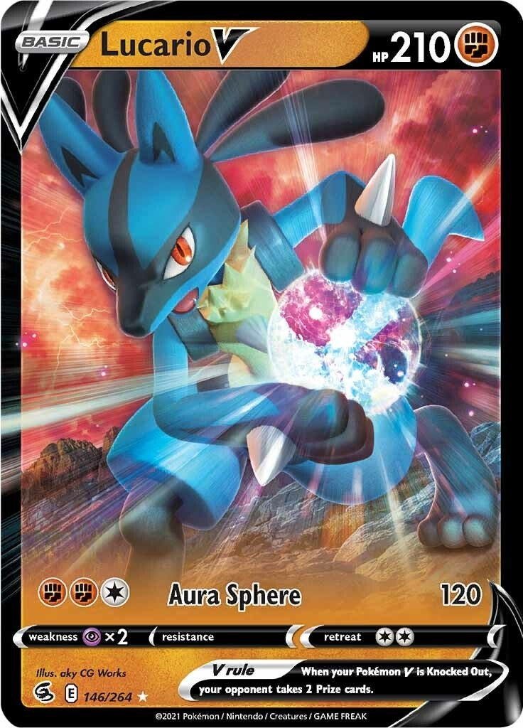 Image for Lucario V (146/264) [SWSH08: Fusion Strike] - Pokemon