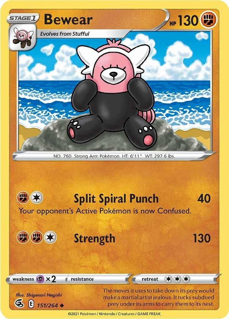 Image for Bewear (151/264) [SWSH08: Fusion Strike] - Pokemon