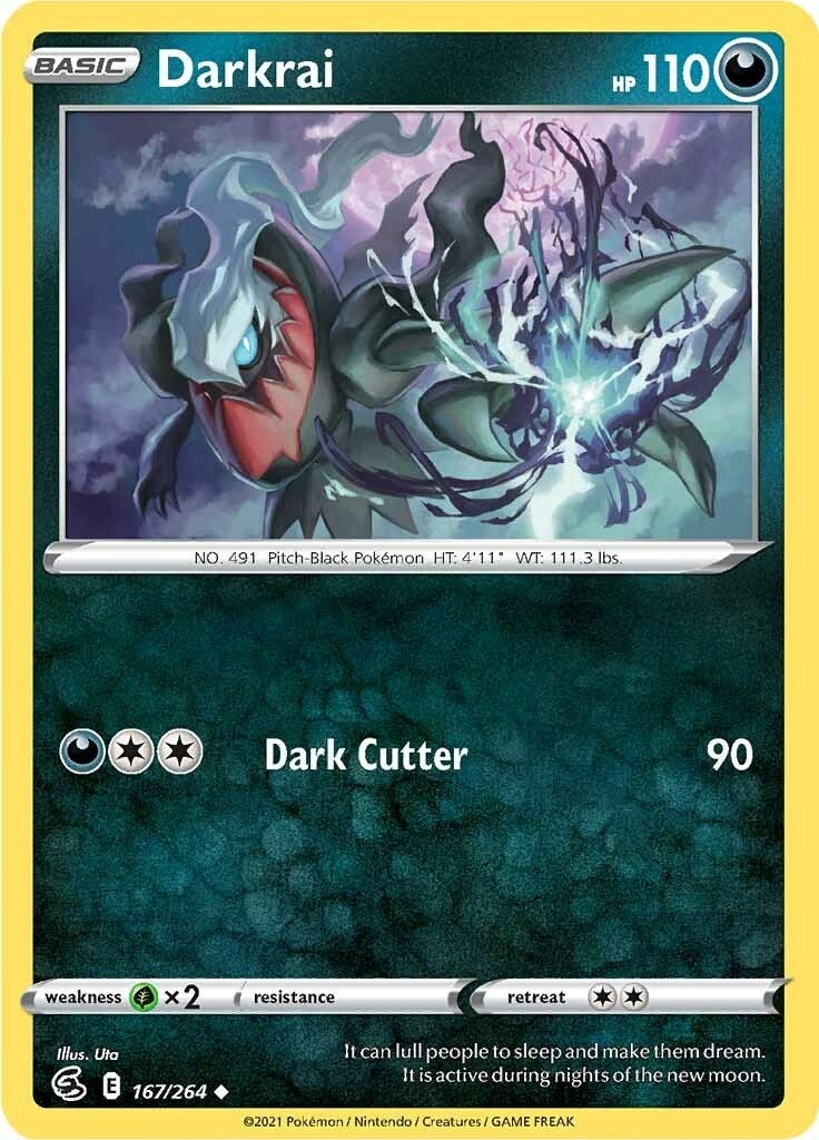 Image for Darkrai (167/264) [SWSH08: Fusion Strike] - Pokemon