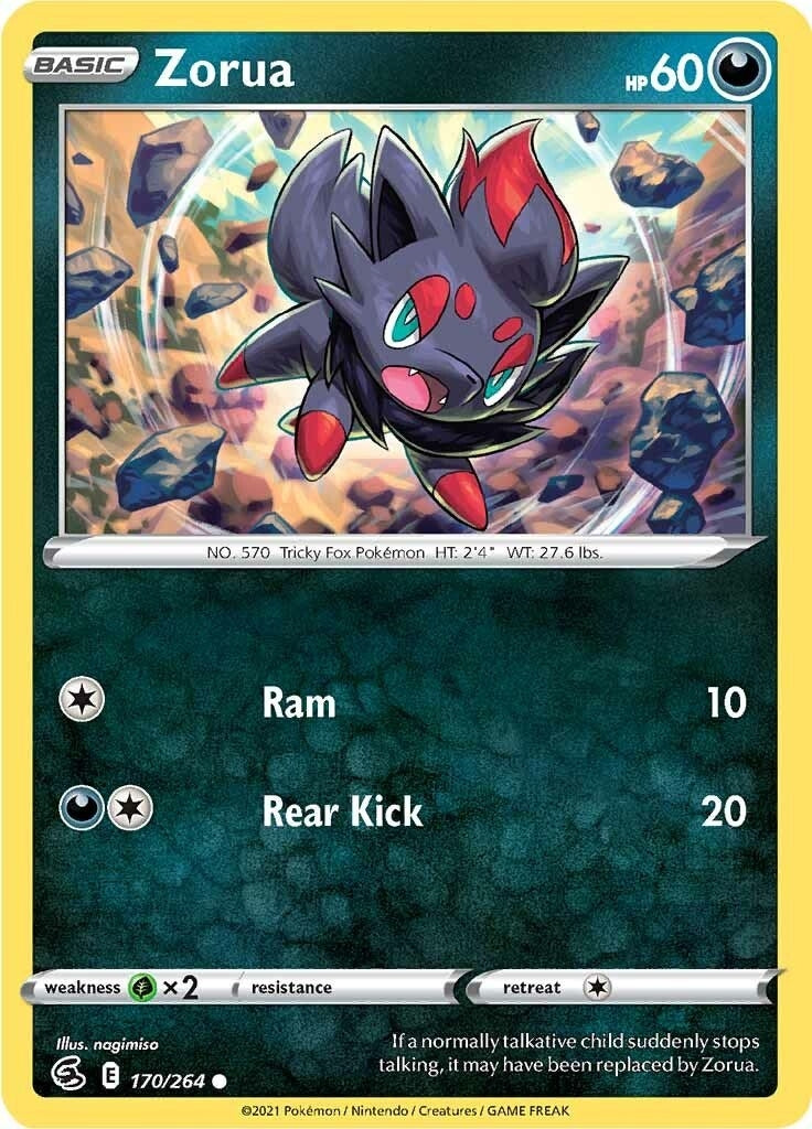 Image for Zorua (170/264) [SWSH08: Fusion Strike] - Pokemon