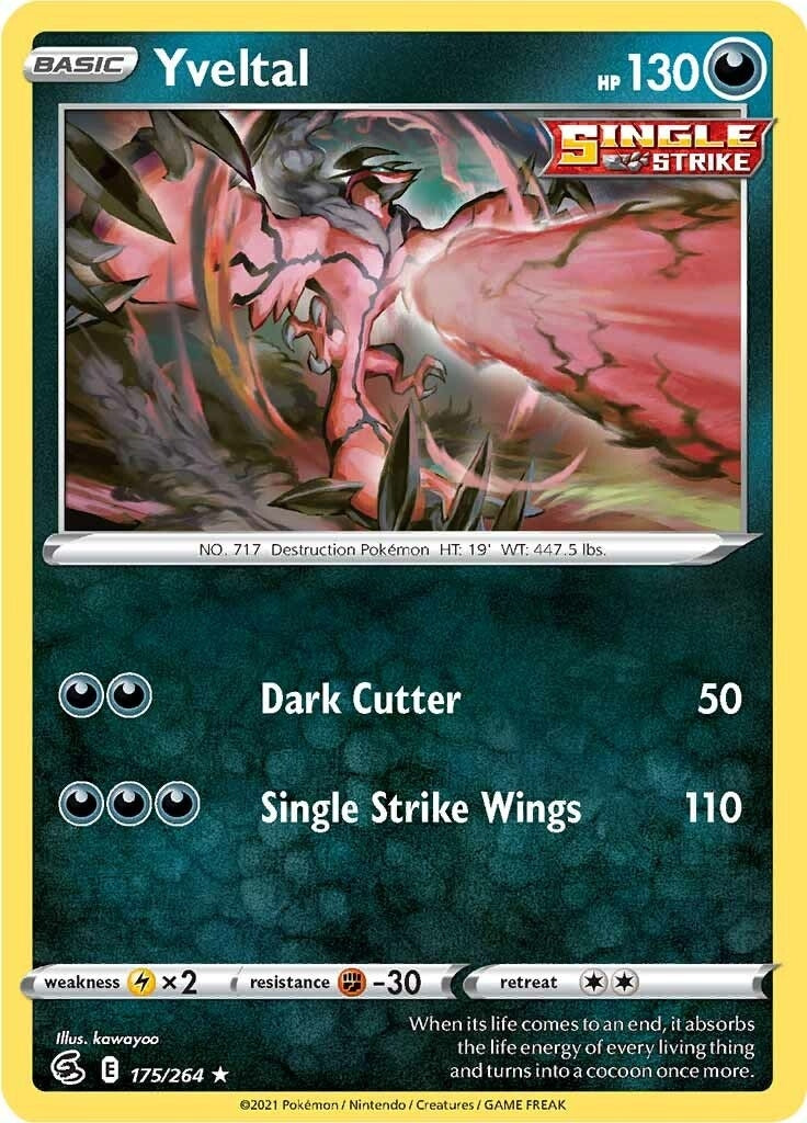 Image for Yveltal (175/264) [SWSH08: Fusion Strike] - Pokemon