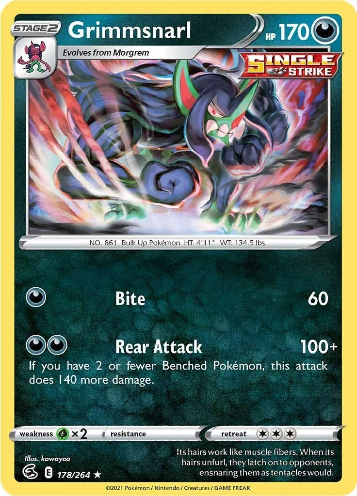 Image for Grimmsnarl (178/264) [SWSH08: Fusion Strike] - Pokemon