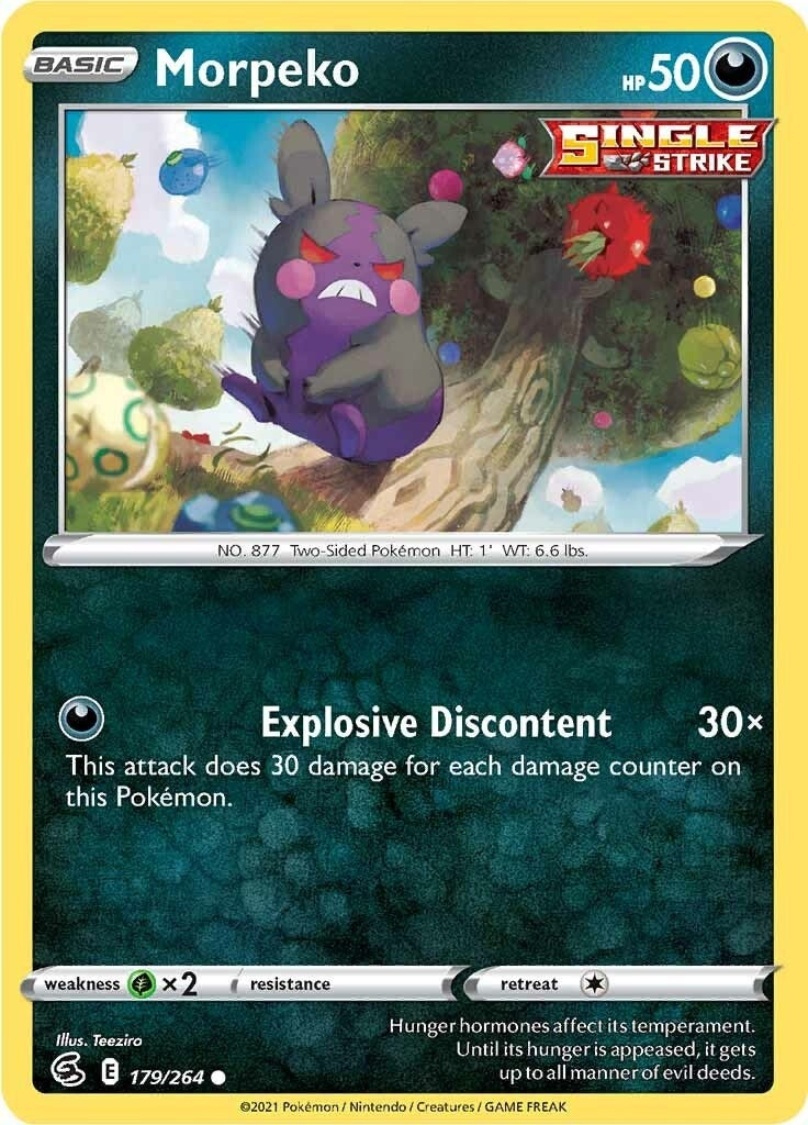 Image for Morpeko (179) (179/264) [SWSH08: Fusion Strike] - Pokemon