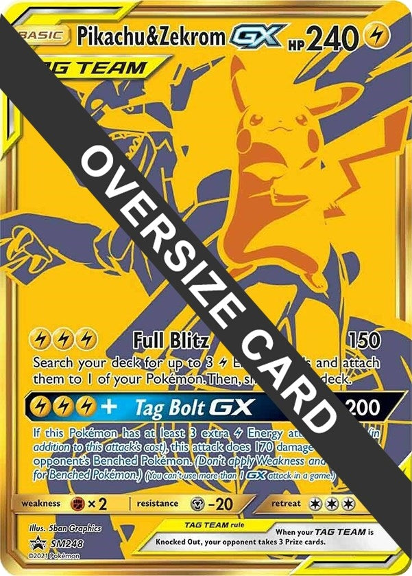 Image for Pikachu & Zekrom GX - SM248 (SM248) [Jumbo Cards] - Pokemon