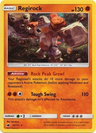 Image for Regirock - 53/111 (Cosmos Holo) (53/111) [SM Promos] - Pokemon