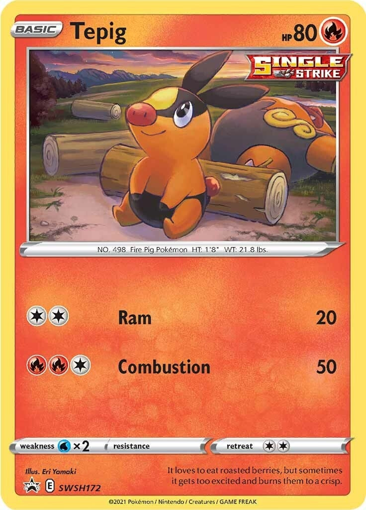 Image for Tepig - SWSH172 (SWSH172) [SWSH: Sword & Shield Promo Cards] - Pokemon