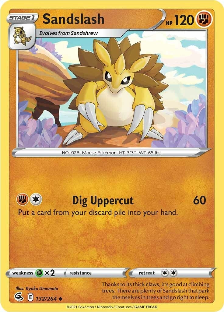 Image for Sandslash (132/264) [SWSH08: Fusion Strike] - Pokemon