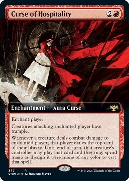 Image for Curse of Hospitality (Extended Art) (377) [Innistrad: Crimson Vow] - Magic: The Gathering