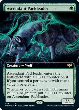 Image for Ascendant Packleader (Extended Art) (383) [Innistrad: Crimson Vow] - Magic: The Gathering