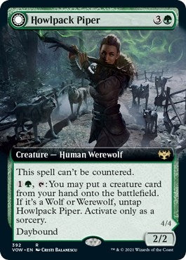 Image for Howlpack Piper (Extended Art) (392) [Innistrad: Crimson Vow] - Magic: The Gathering