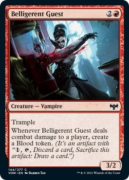 Image for Belligerent Guest (144) [Innistrad: Crimson Vow] - Magic: The Gathering