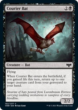 Image for Courier Bat (102) [Innistrad: Crimson Vow] - Magic: The Gathering
