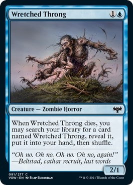 Image for Wretched Throng (91) [Innistrad: Crimson Vow] - Magic: The Gathering