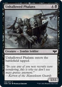 Image for Unhallowed Phalanx (135) [Innistrad: Crimson Vow] - Magic: The Gathering