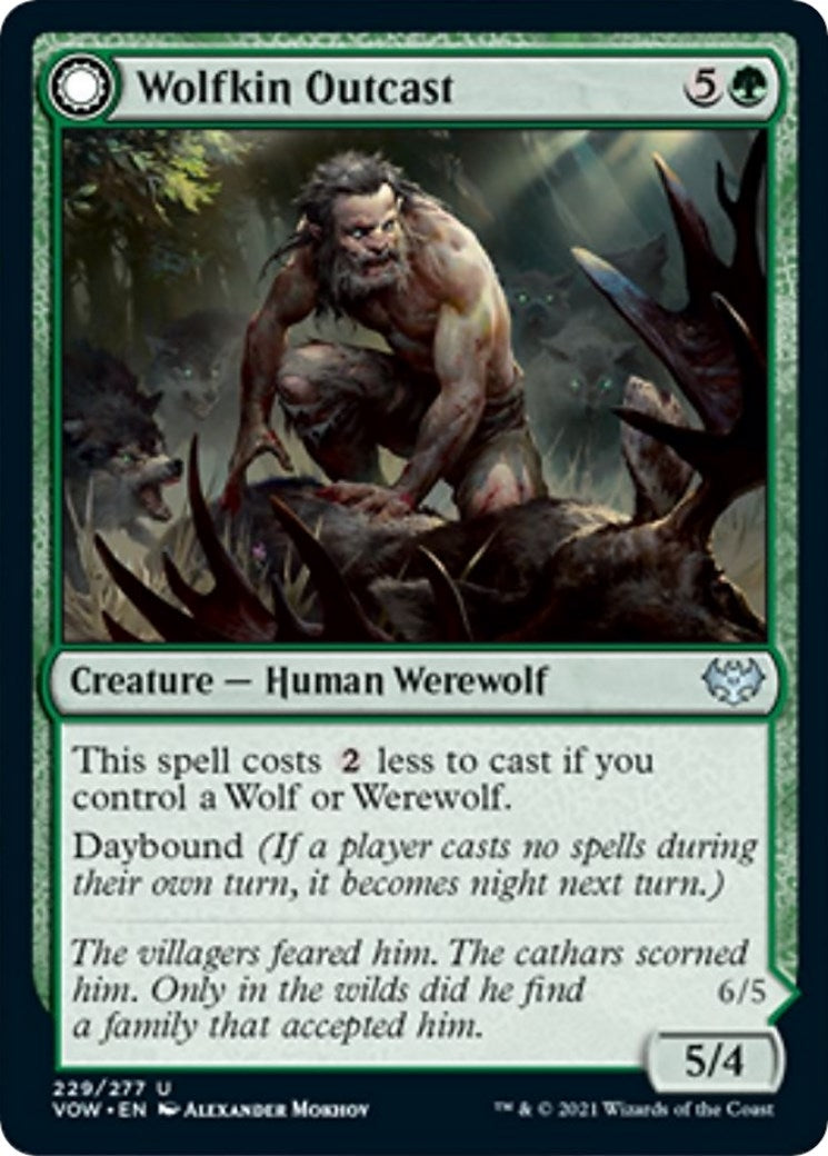 Image for Wolfkin Outcast (229) [Innistrad: Crimson Vow] - Magic: The Gathering